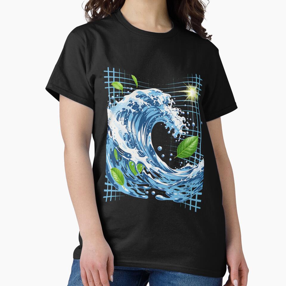 Liquid Digital Wave Aesthetic by SignumShop