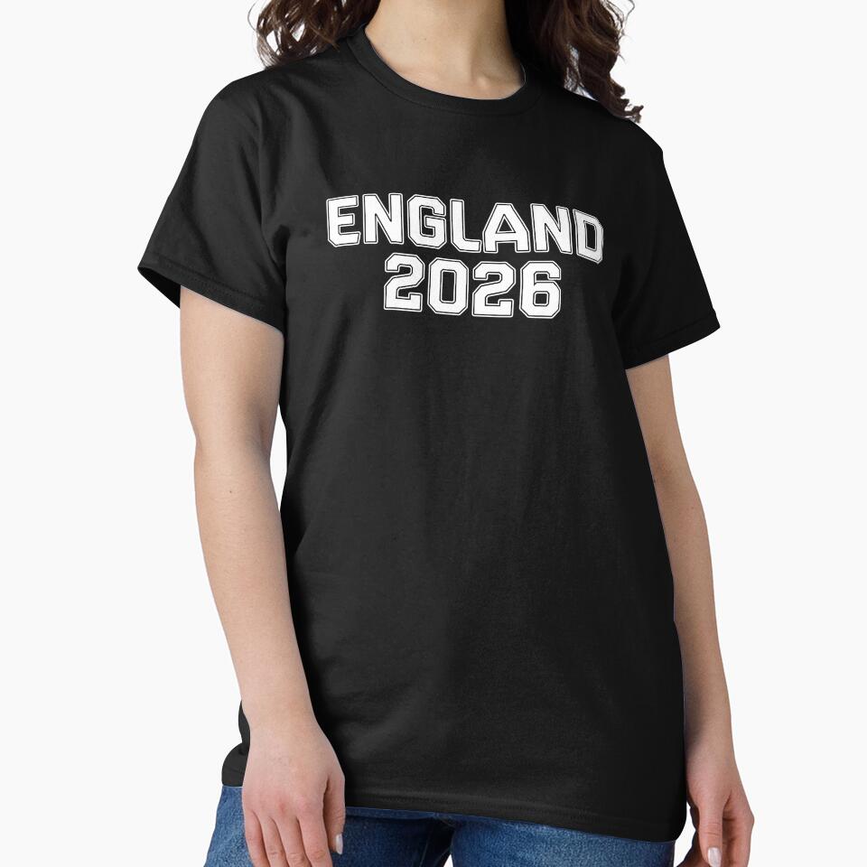 England 2026 World Cup (White with White Outline) by STUDIO-72