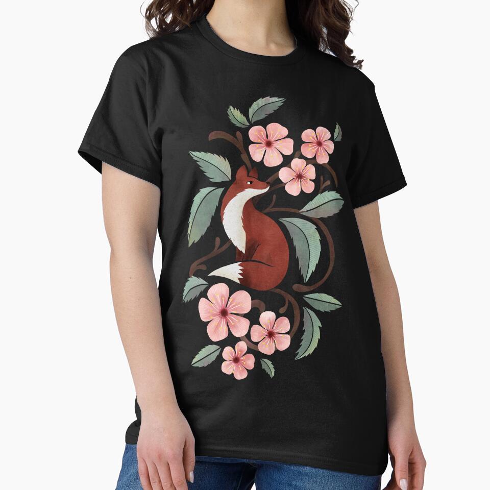 Fox in Cherry Blossoms by littleclyde