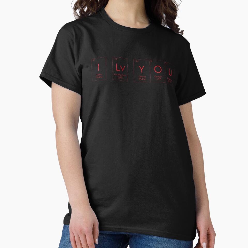 I love you - Periodic table of elements - Science lover by Vane22april