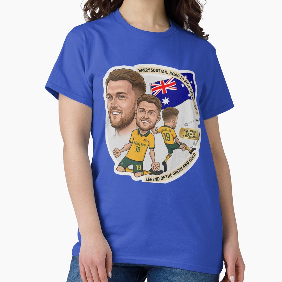 Harry Souttar Australia Football Legend Cartoon Illustration by Deviantfant