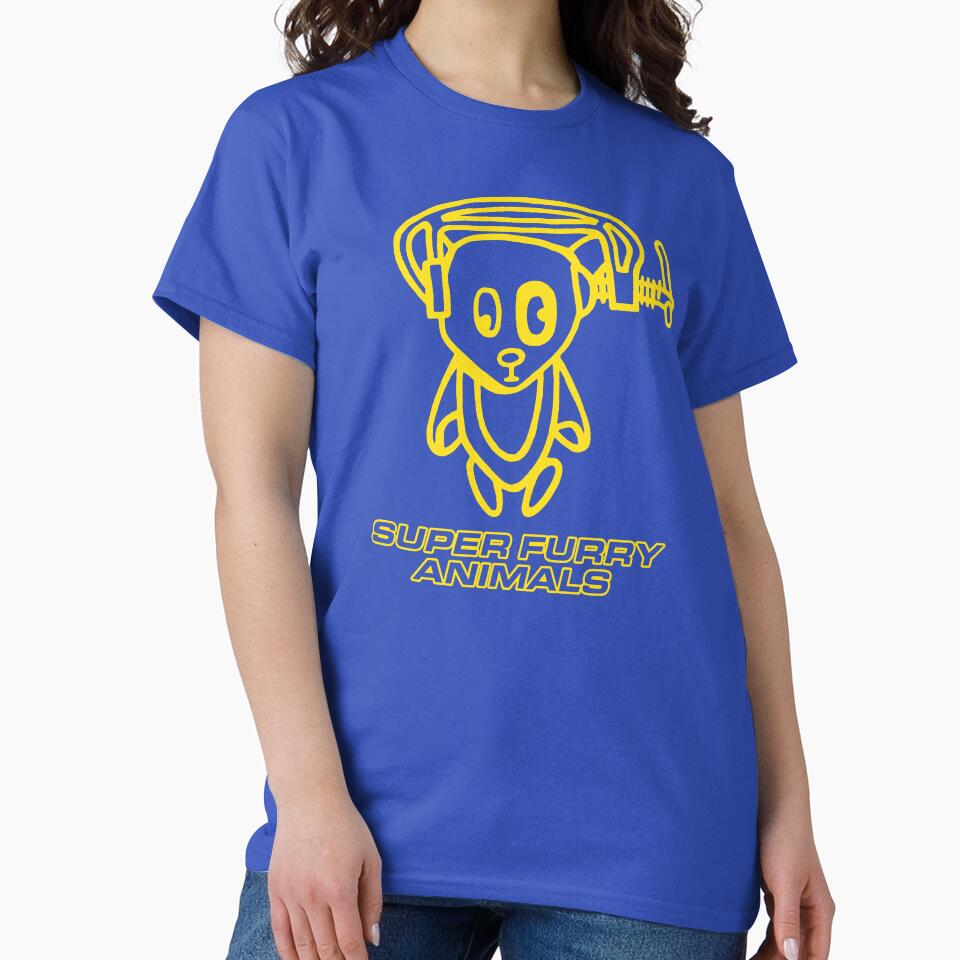 Super Furry Animals, Ice Hockey Hair, Out Spaced, Vintage, Britpop by ElasticaShirts