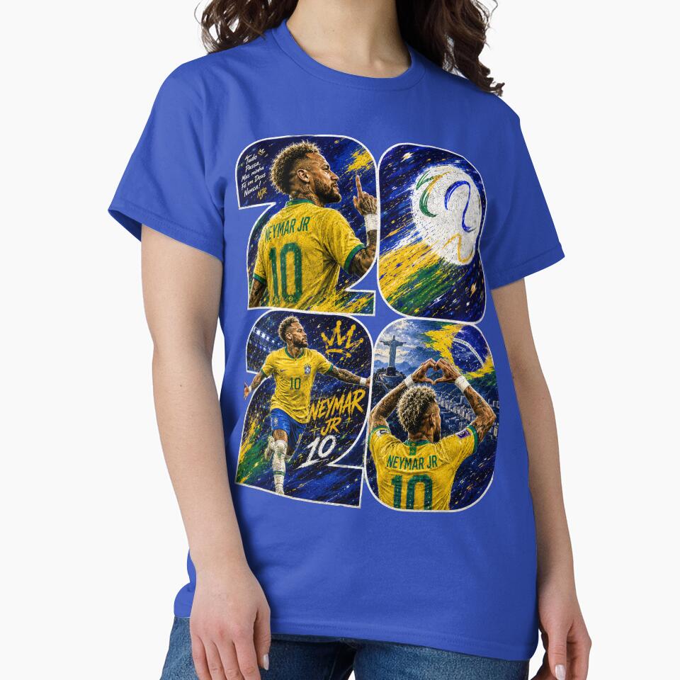 Neymar Brazil 2026 Football Art Print by ravuh