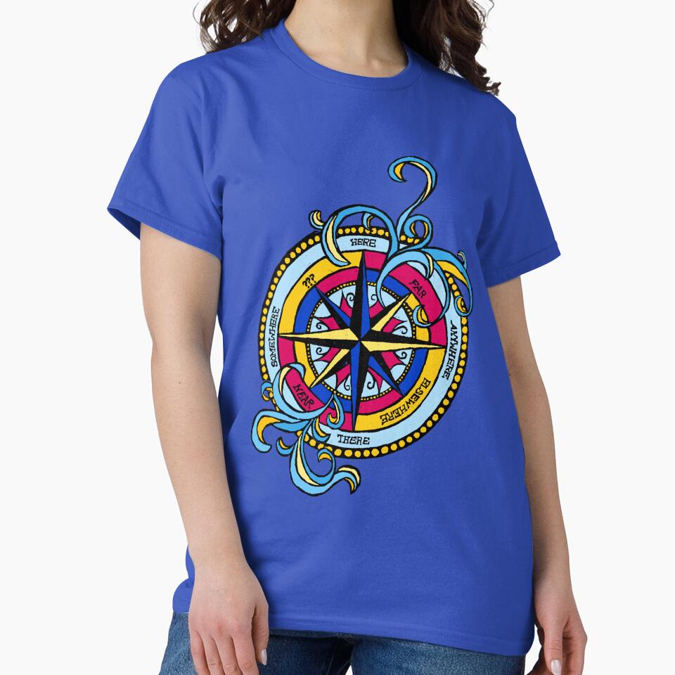 Choose Your Adventure Compass Blue by marieofroumania