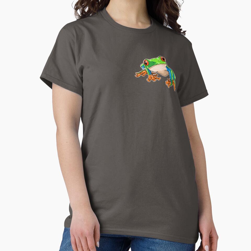 Red-Eyed Tree Frog Illustration Art by V Cubed Creations