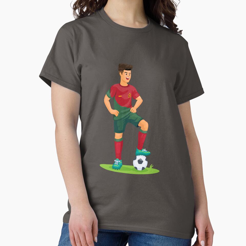 Portuguese Soccer Star Illustration - Football Player Design by debbiebento
