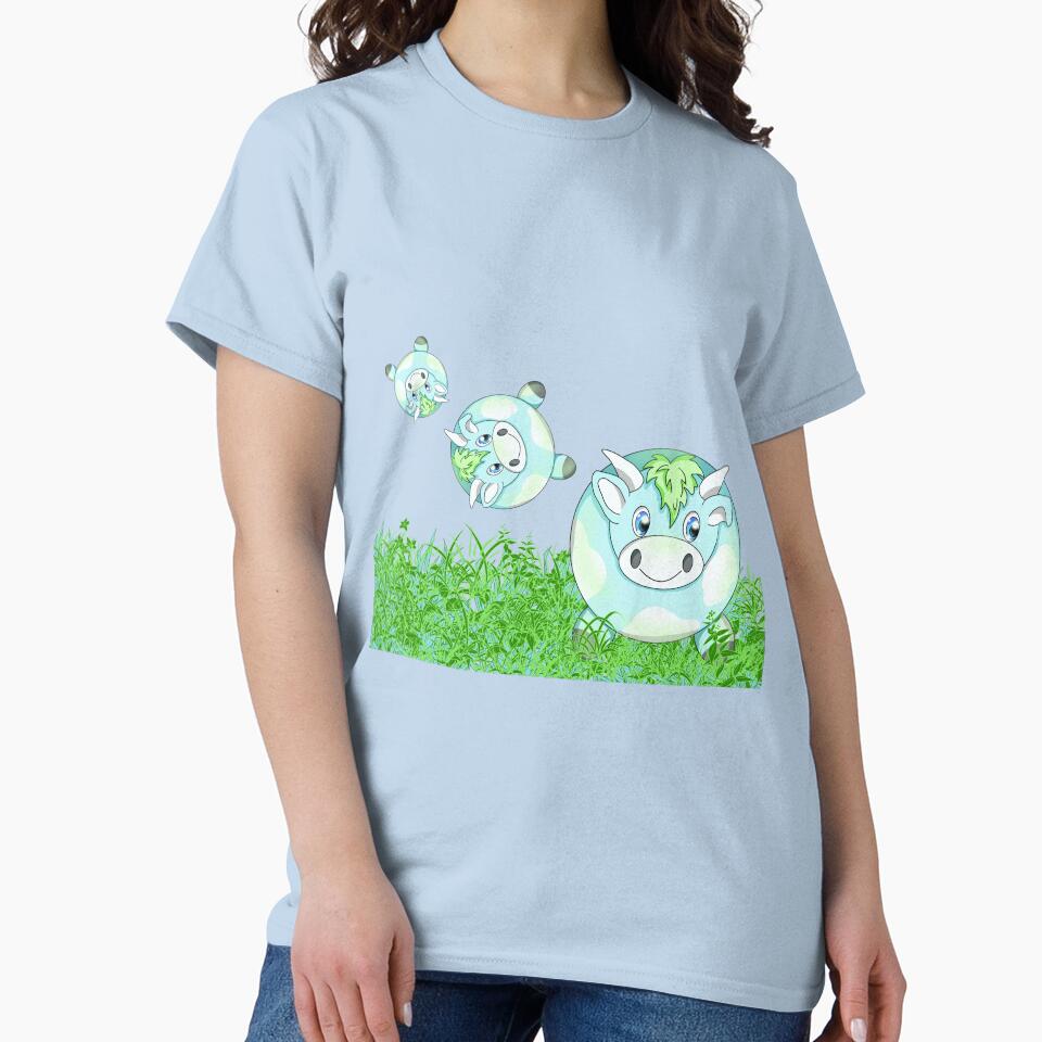 kawaii cow in grass by BeingNow