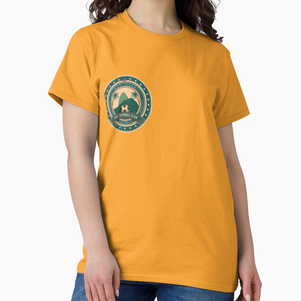 Rio Football Club Vintage Retro Brazil Soccer Design by Haus Rio Studio
