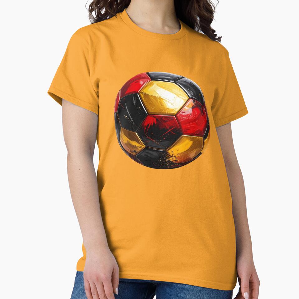 Football in black, red, and gold for Germany by LiskoDesign