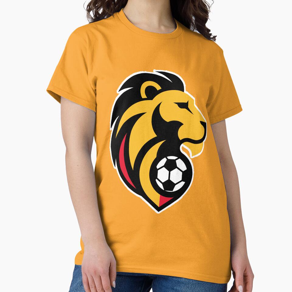 Belgian Soccer Lion Fan Logo by JaaGo PopLab