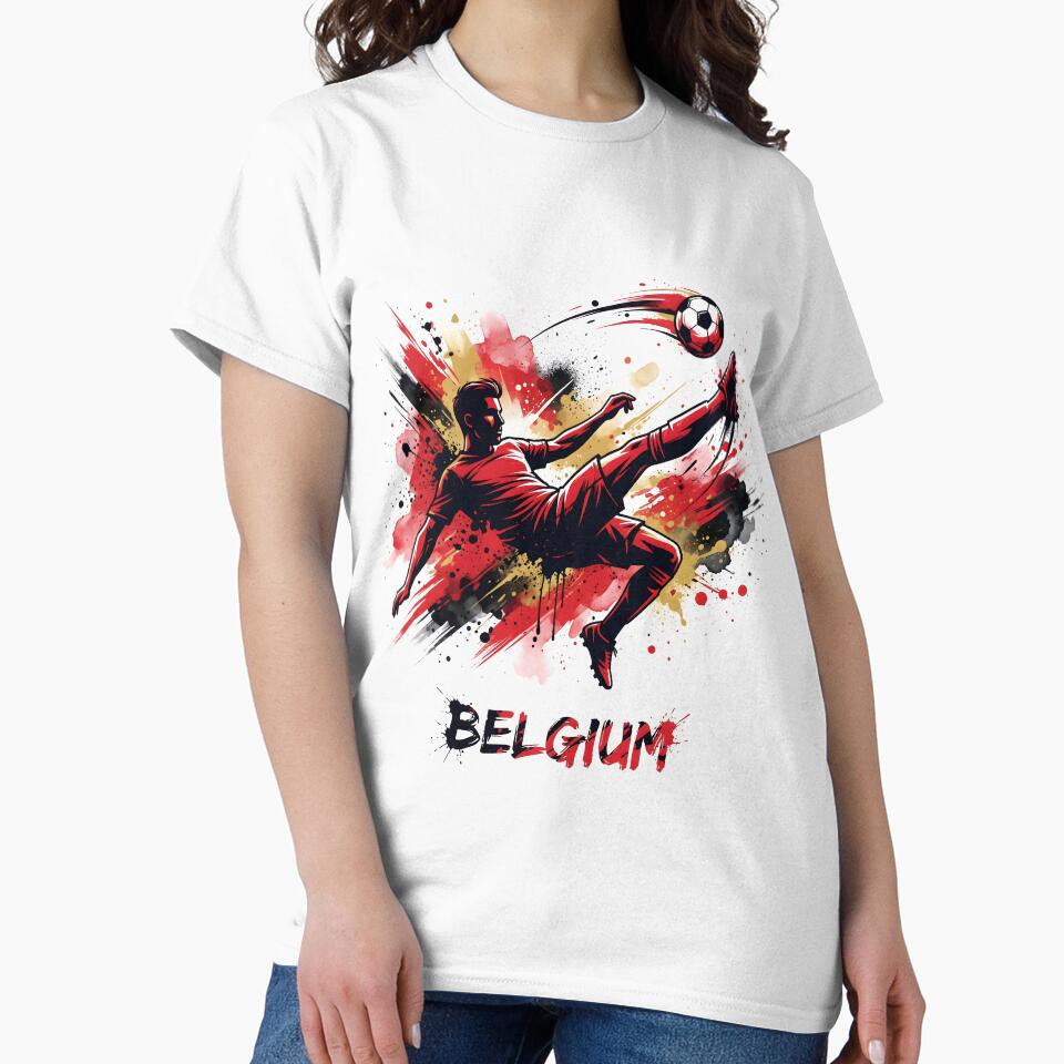 Red Devils Spirit Soccer Shirt | Iconic Belgium Football Colors Tee | Fan Pride Gift by 3ac-Arts