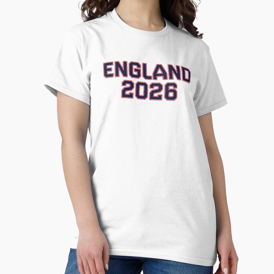 England 2026 World Cup (Navy with White & Red Outline) by STUDIO-72
