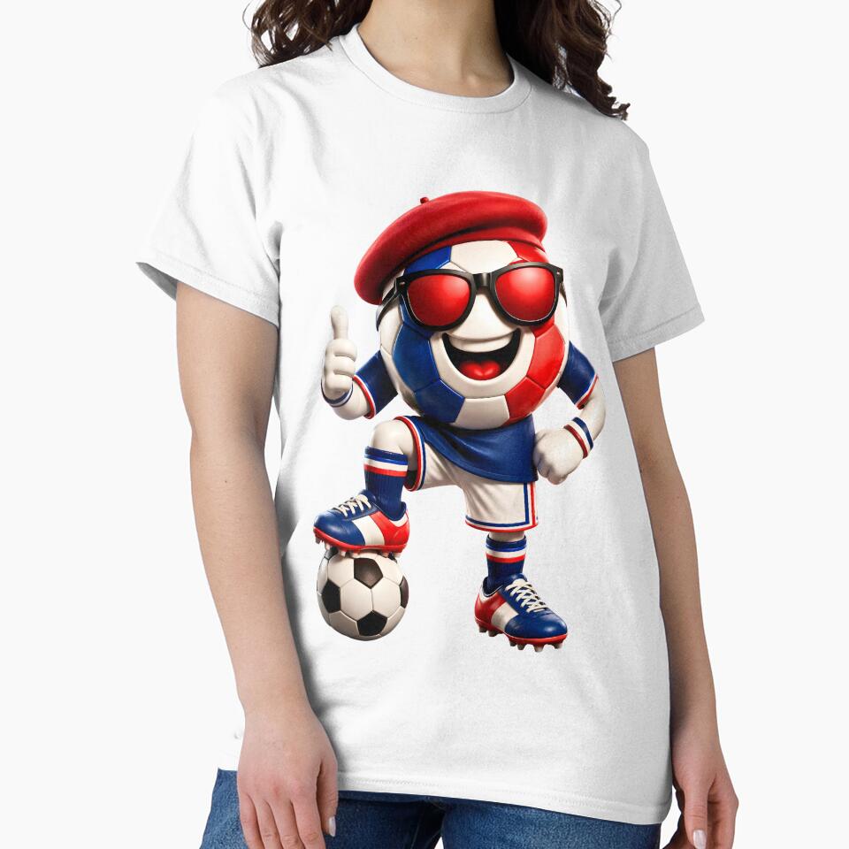 France Soccer Mascot Funny Football Cartoon Graphic by ArtSpark Studio