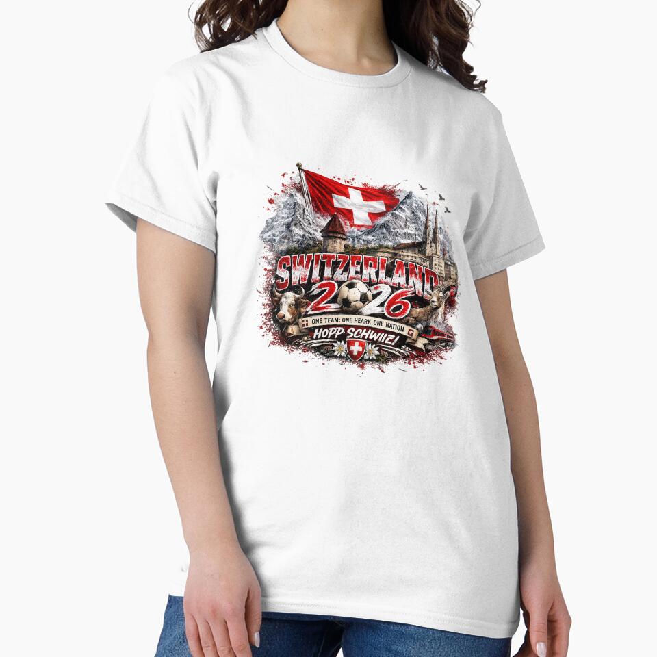 Switzerland Football Unisex Retro Soccer by ToscaSamShop