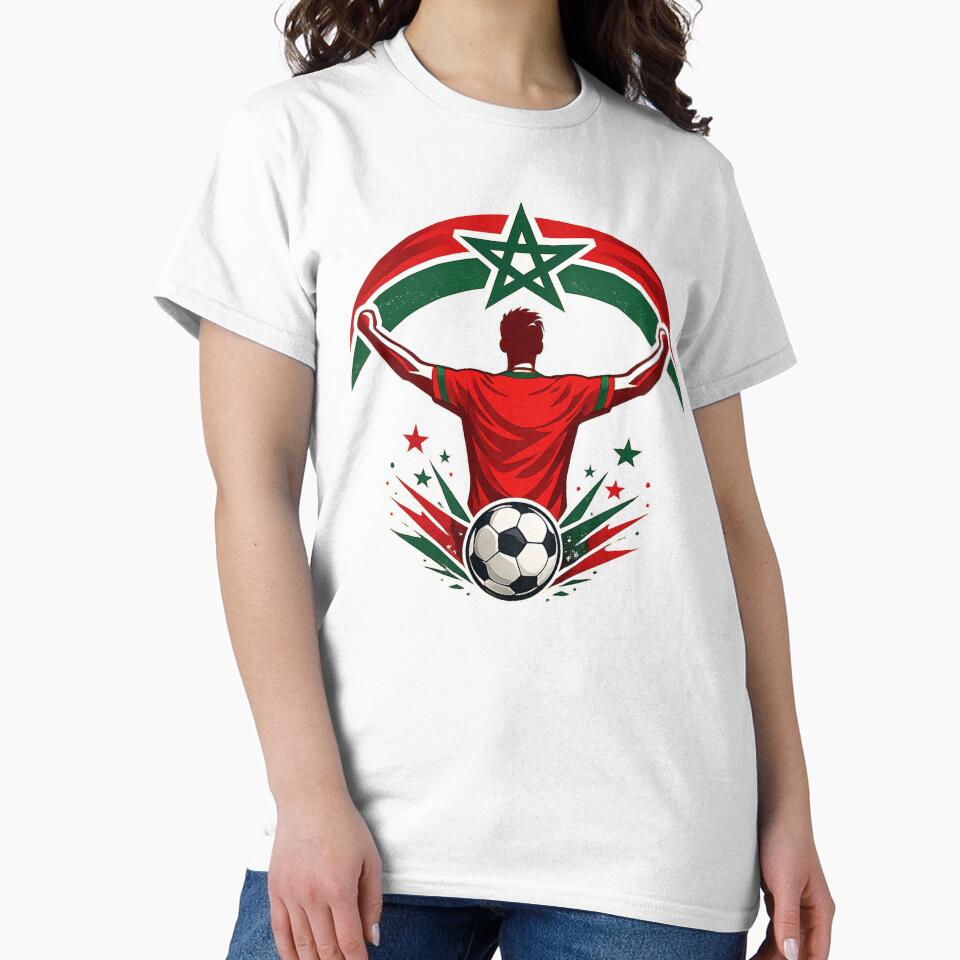 Morocco Soccer Fan Patriotic Supporter by Corvoria