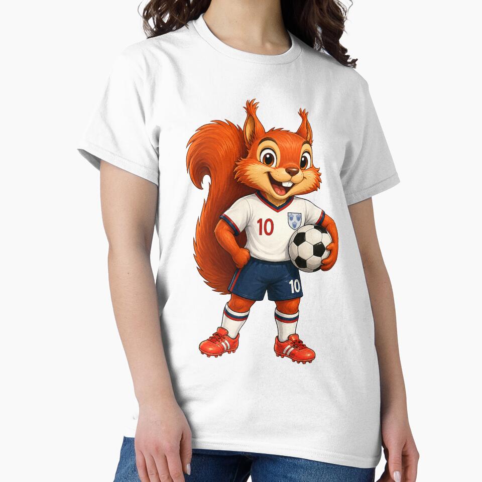 England Striker Squirrel by SecretSquirrellDesigns