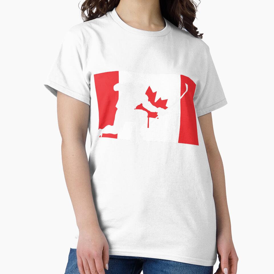 Hockey Canada Silhouette Celebration by CanvasTee