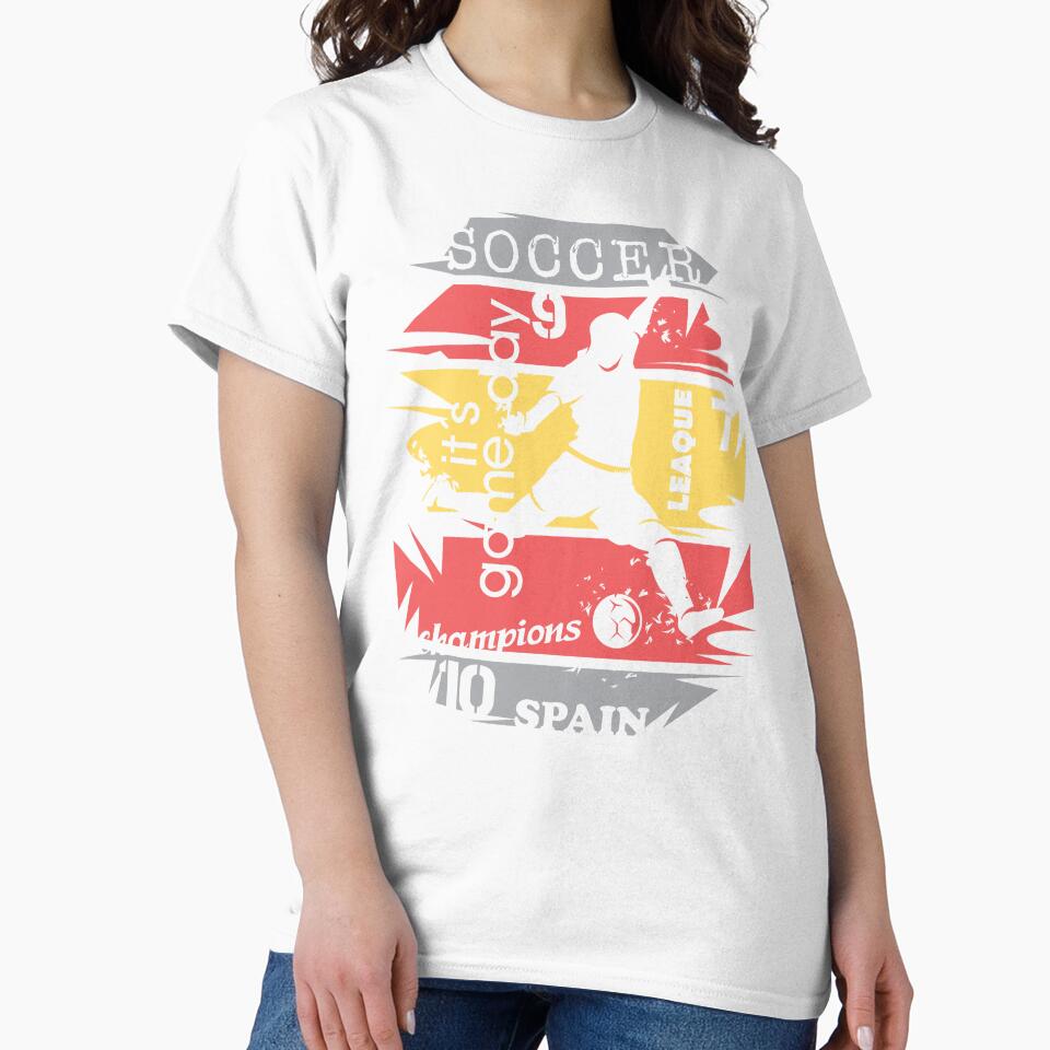 Gift Idea Design Football Spain Goal Shot Ball Explosion Fan Illustration by AndreMi