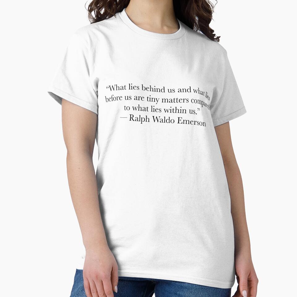 Ralph Waldo Emerson Quote – What Lies Within Us Typography Design by The Prose Atelier