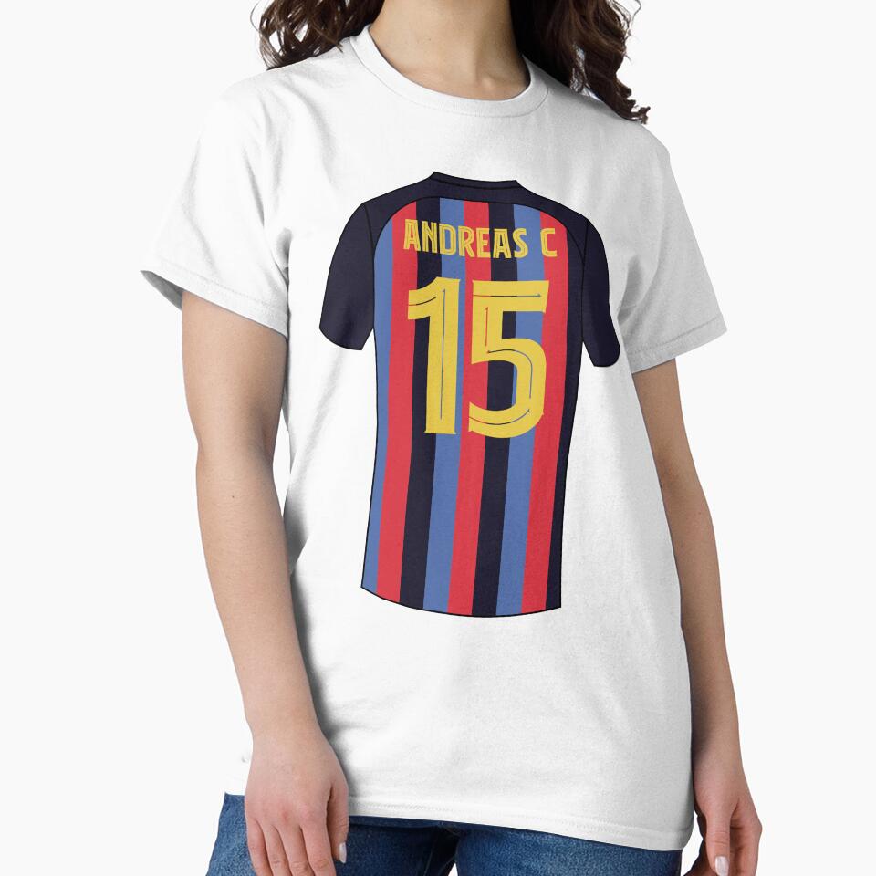Andreas Christensen Barcelona football jersey number 15 by Justtrendytees
