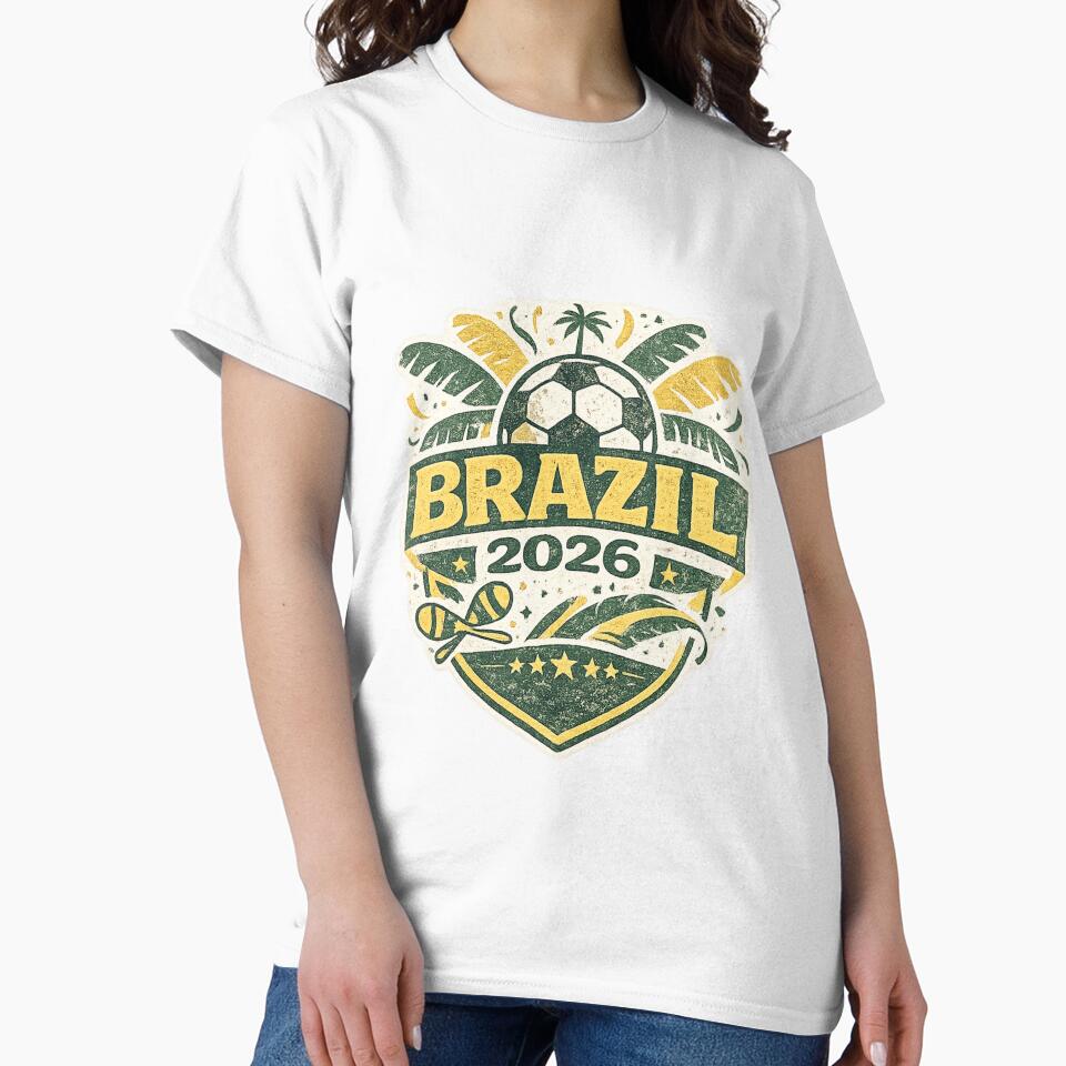 Brazil 2026 Vintage Soccer Fan World Cup Supporter Shirt by ArthUpscale