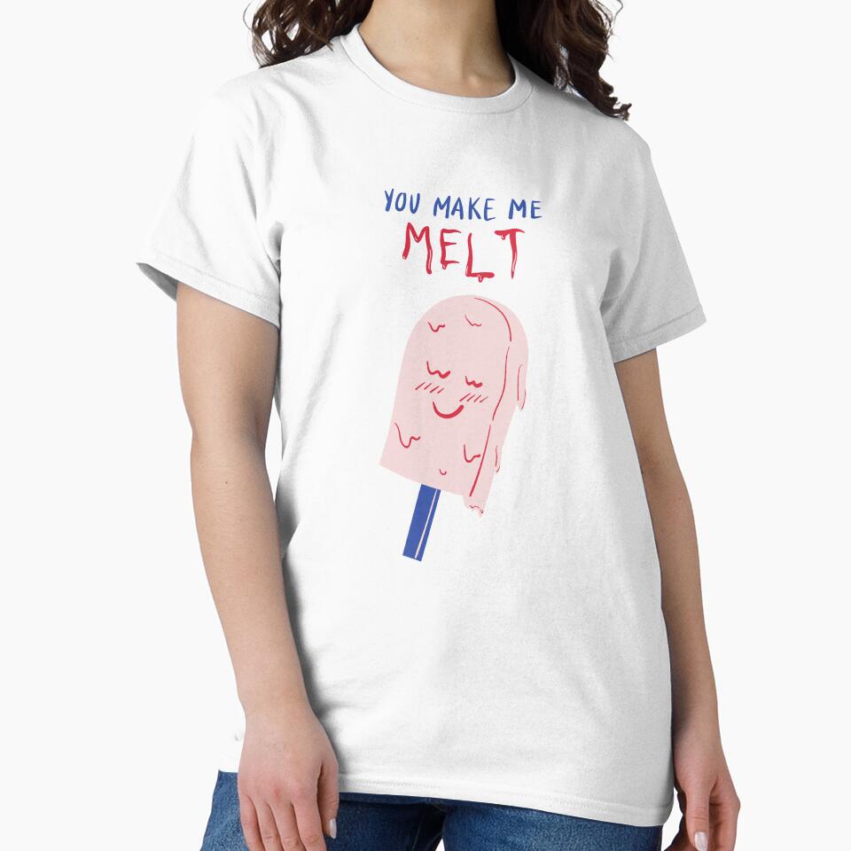 You Make Me Melt - Witty Valentines Love Puns by ItsNikkiArts
