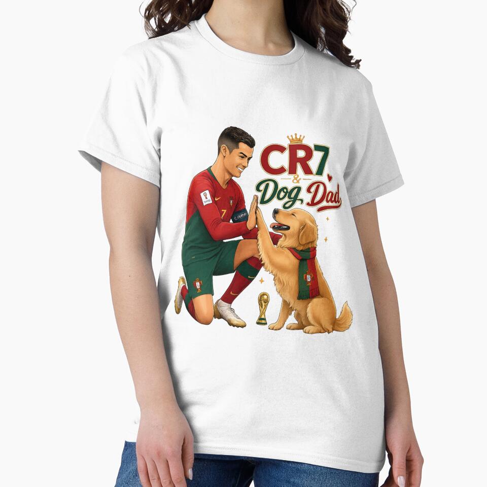 CR7 Portugal with Golden Retriever Dog Dad Kawaii World Cup by Ashley critters