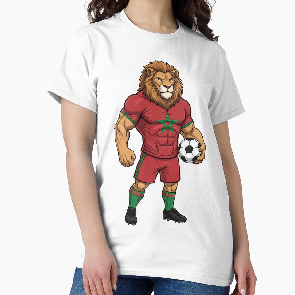 Powerful Moroccan Lion Football Mascot 2026 by ArtByKatti