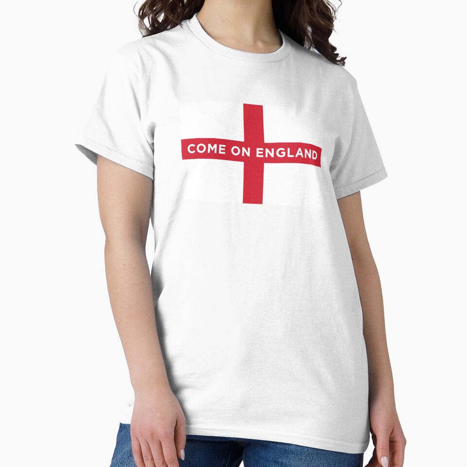 Come On England Flag (On Red) by STUDIO-72