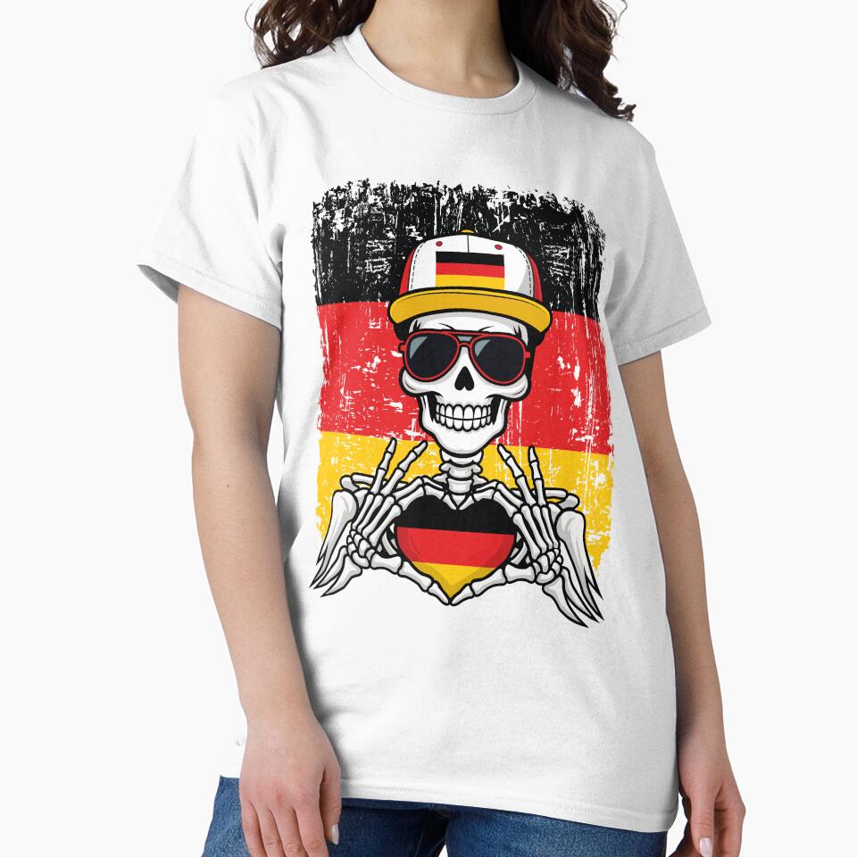 German Pride Skeleton Art by Colorful Designs