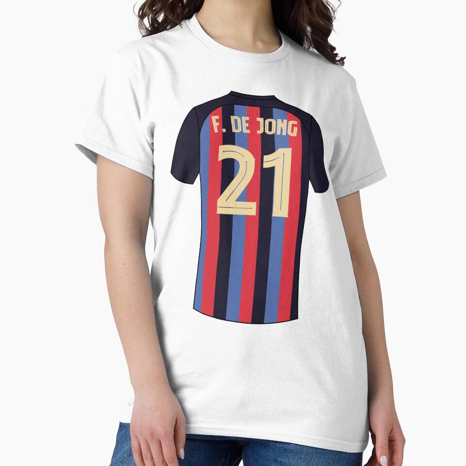 Frenkie de jong barcelona football jersey number 21 by Justtrendytees