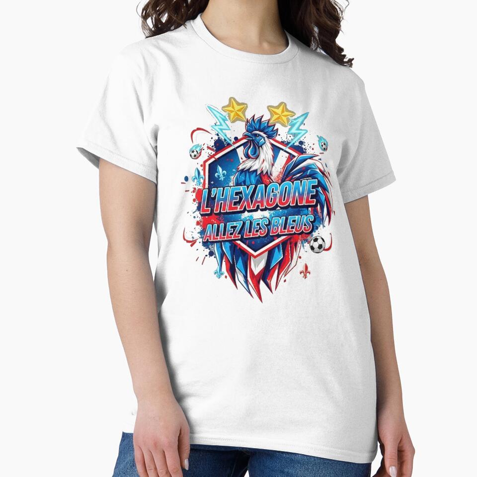 The Hexagon France Soccer Shield by Majorprint