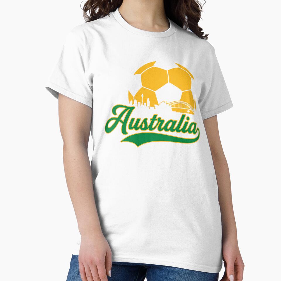 Retro Australia Soccer Skyline Football Fan Graphic by Imaginationbeyond