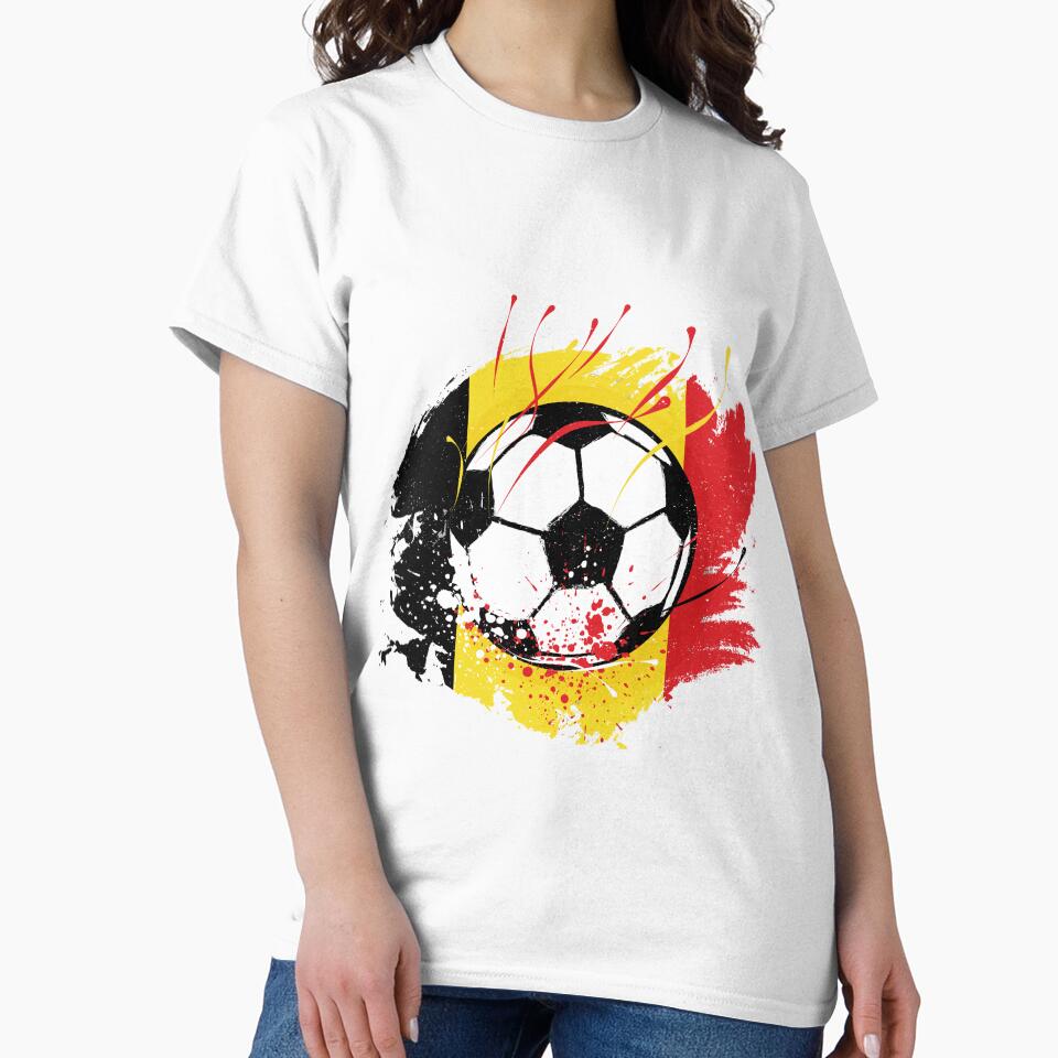 Belgium Football Belgium Flag Grunge Soccer fan by Designer-Girl