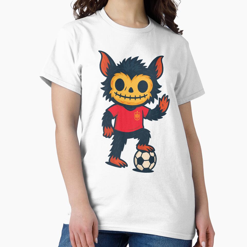 Creepy Cute Monster – Spain Soccer Edition by Weasel Graphix