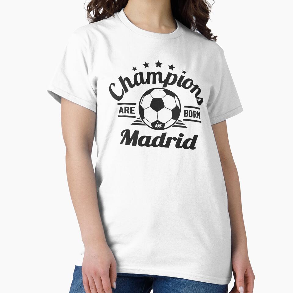 Champions Are Born In Madrid , football fans vintage gift by lamjar-art