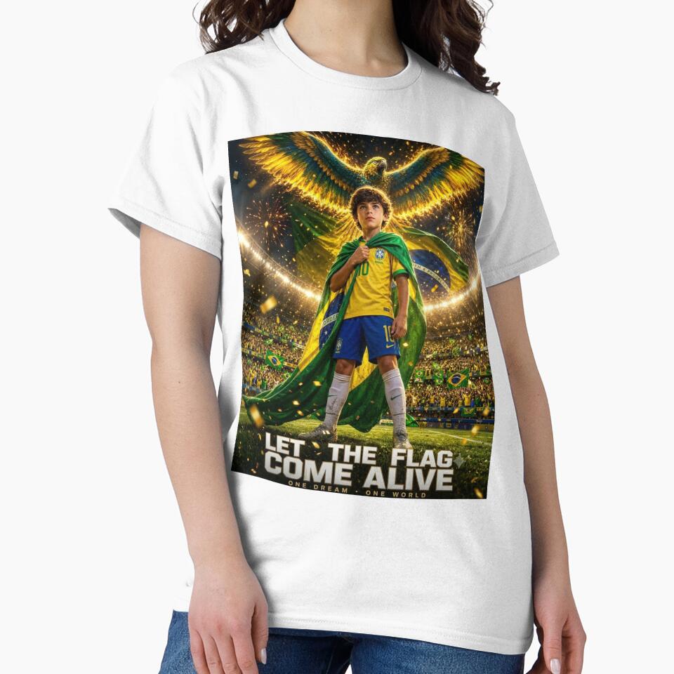 Brazil Football Fan Golden Eagle Art by RoyalDeluxGo