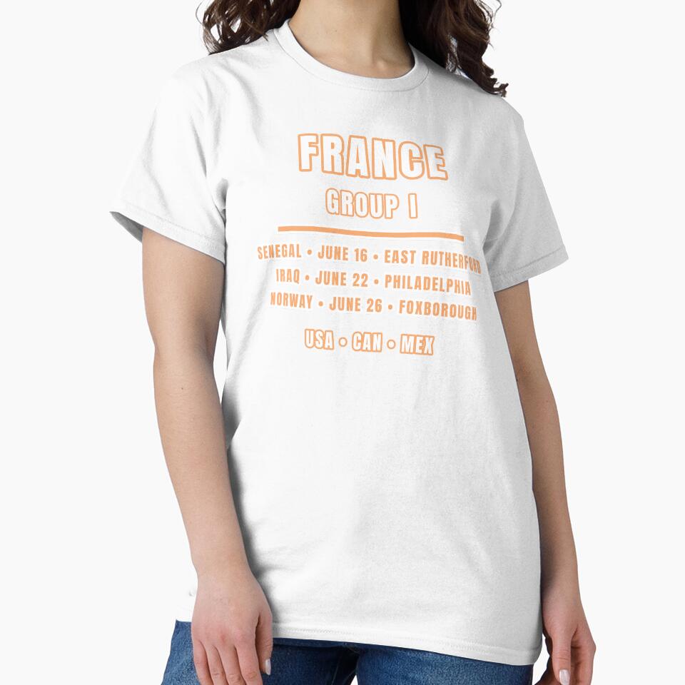 France Football Fixtures T-Shirt – Group I Schedule Shirt by The Hairy Melon