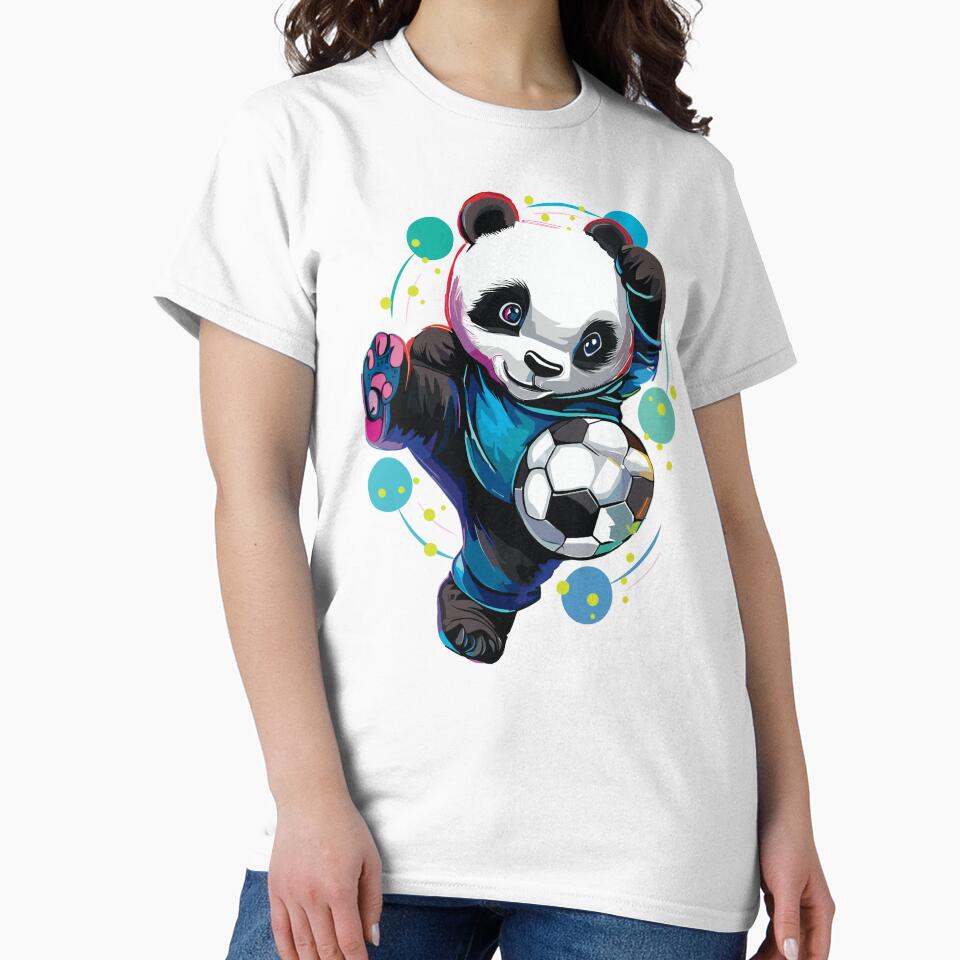 Soccer Panda - Cute Panda Playing Soccer by Numero14