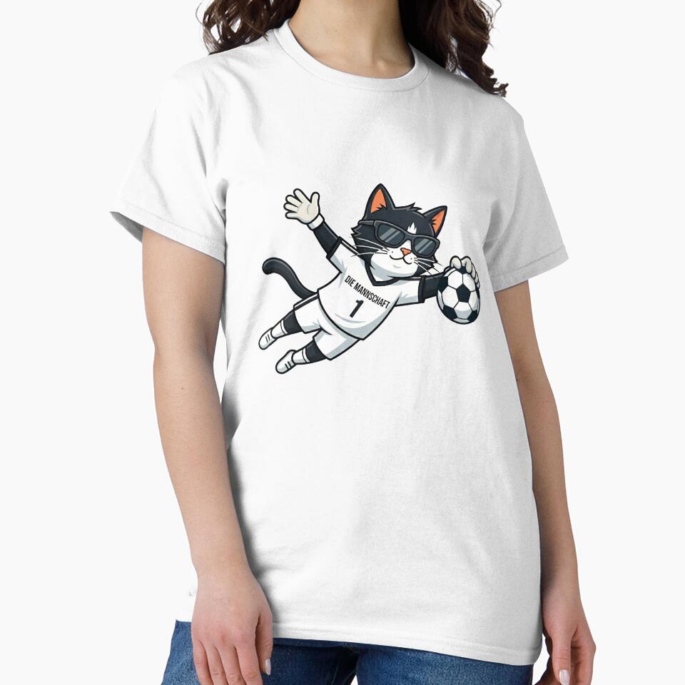 Germany Soccer Cat Bicycle Kick — Die Mannschaft Cartoon by David Mateo ArtWorks