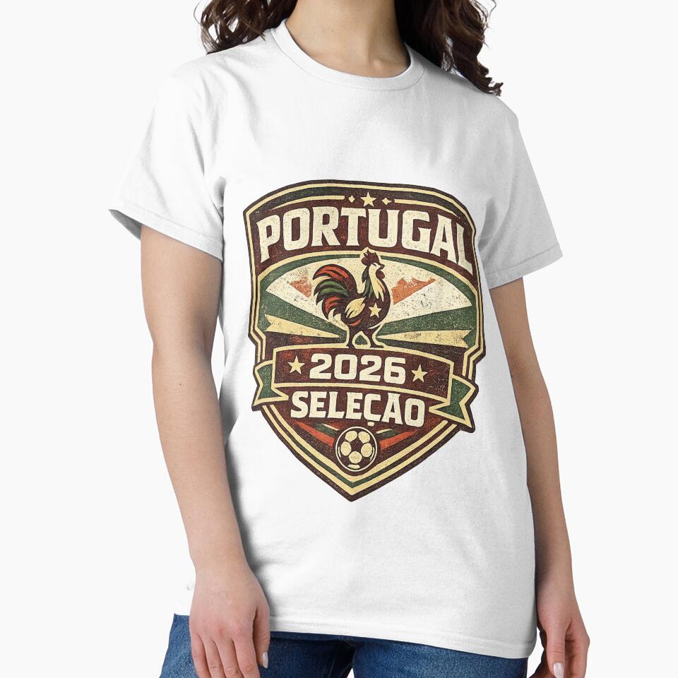 Portugal Seleção 2026 Retro Vintage Football Fan T-Shirt by ArthUpscale
