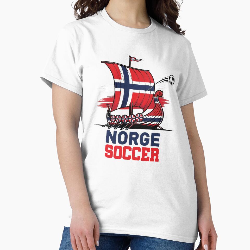 Norway Viking Longship Soccer Tee by Majorprint