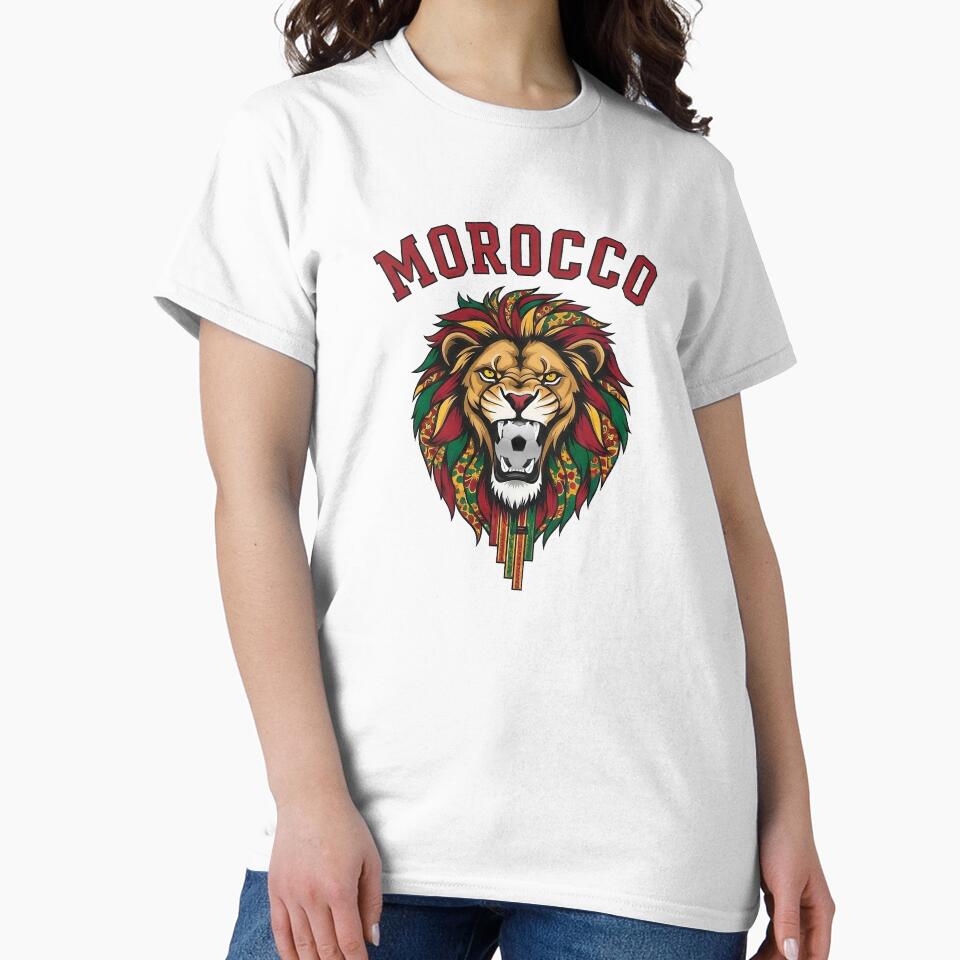 Morocco National Team Roaring Lion by Majorprint