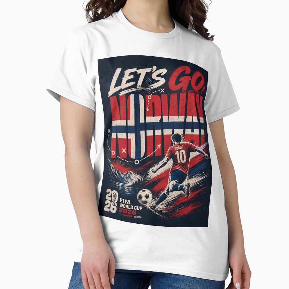 Let’s Go Norway – World Cup 2026 Vintage Distressed Soccer Fan by Jandedan
