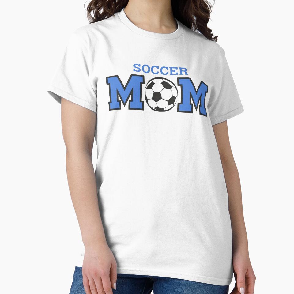 Soccer MOM Image in Blue by Comforts of Home, LLC