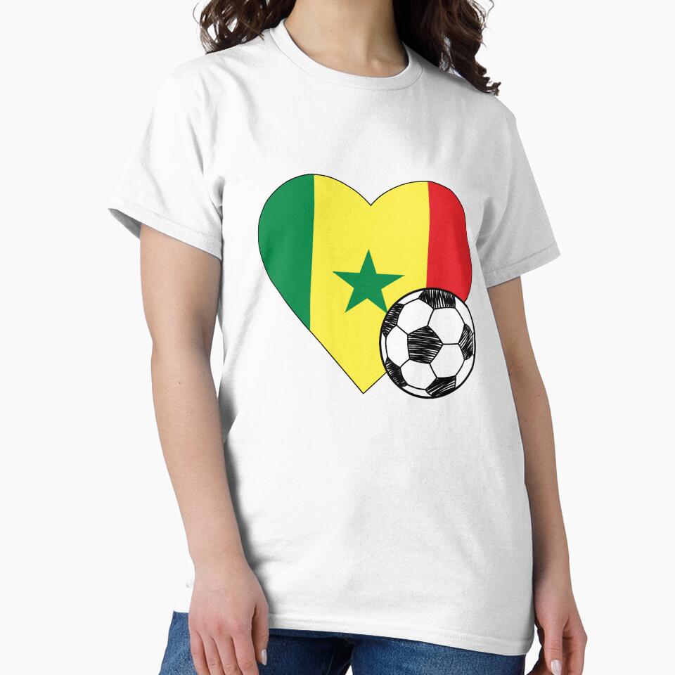 Senegal Soccer Heart Design by FinalScoreClub