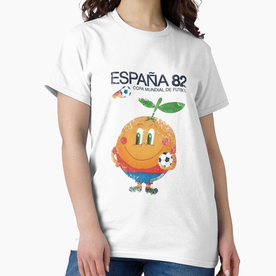 España 82 World Cup Football — Vintage Orange Mascot Illustration by Colorful-Garden