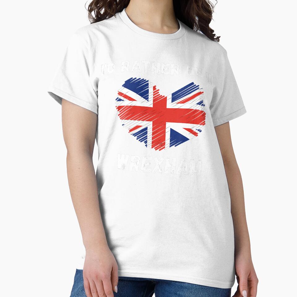 I_d Rather Be In Wrexham - Union Jack Heart by MimounArt