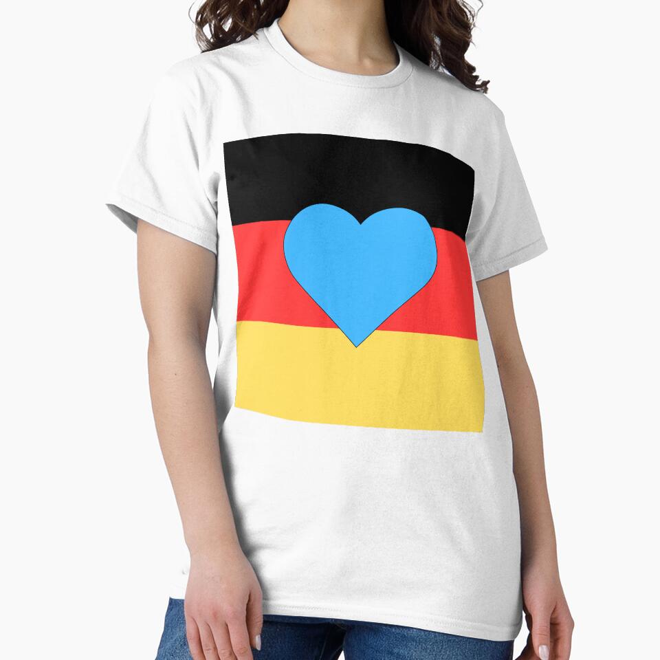Blue heart on German flag by madkiitten