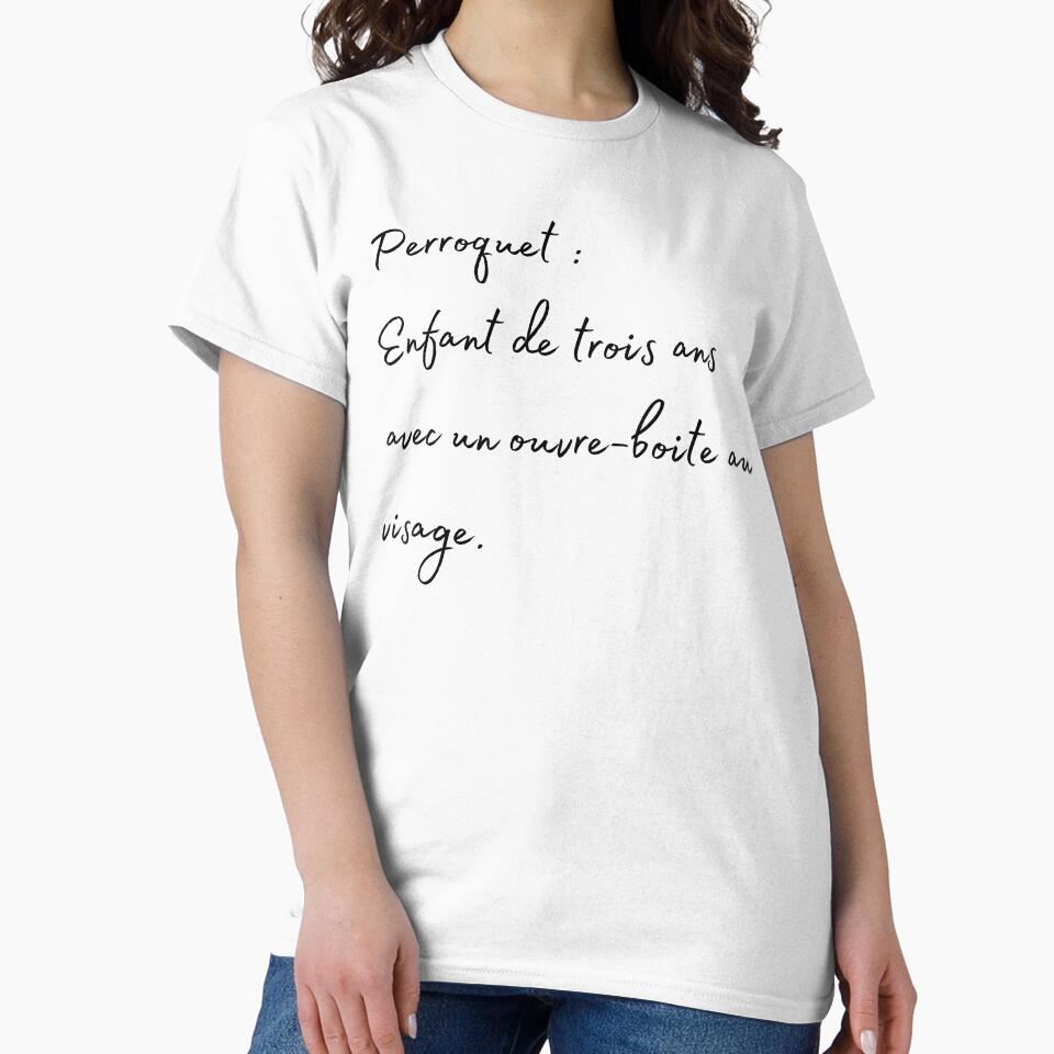 parrot 3years old kid french quote by L'Atelier Oranjade